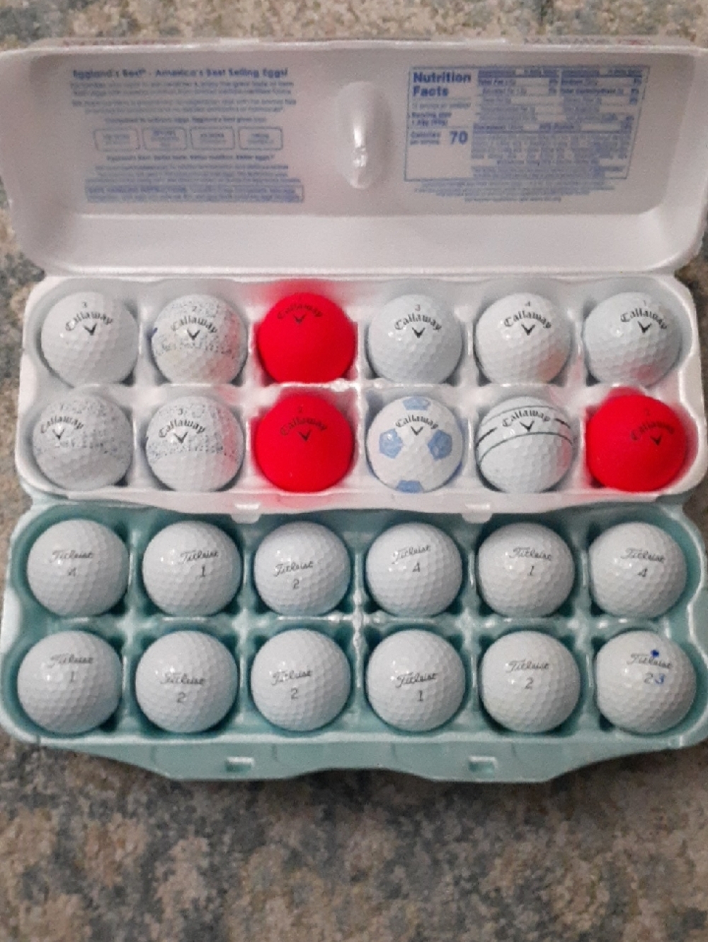 Titleist PROV1 & Callaway Supersoft, Chrome Soft, Chrome Tour Mix